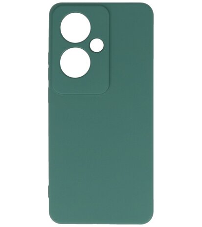 Fashion Color TPU Hoesje Oppo Reno 11F Donker Groen