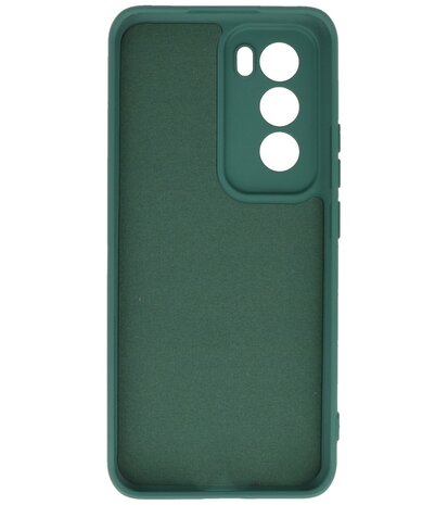 Fashion Color TPU Hoesje Oppo Reno 12 Donker Groen