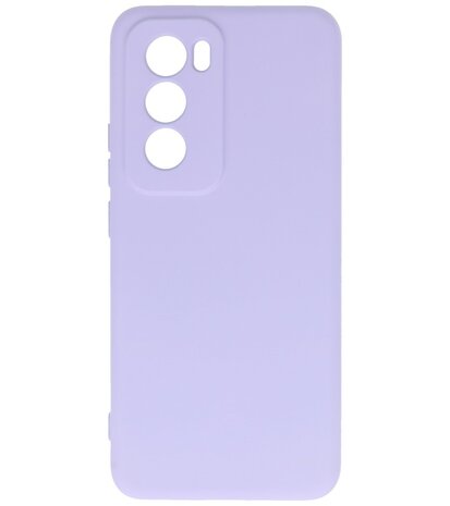 Fashion Color TPU Hoesje Oppo Reno 12 Pro 5G Paars