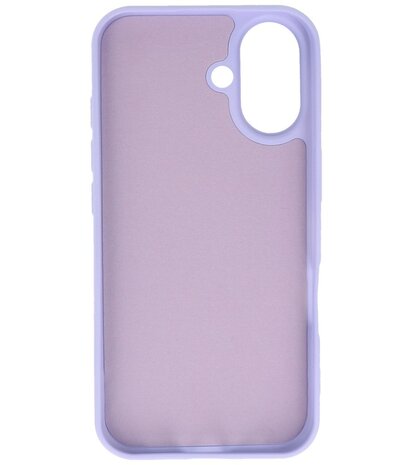 Fashion Color TPU Hoesje voor iPhone 16 Plus Paars