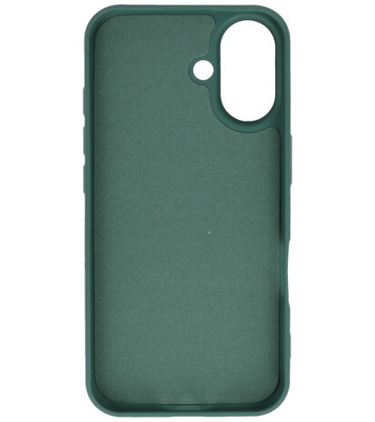 Fashion Color TPU Hoesje voor iPhone 16 Plus Donker Groen