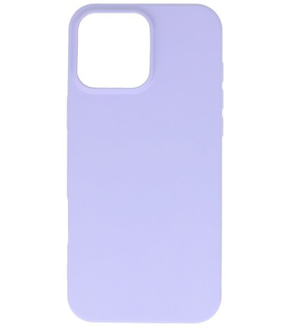 Fashion Color TPU Hoesje voor iPhone 16 Pro Paars