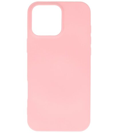 Fashion Color TPU Hoesje voor iPhone 16 Pro Roze