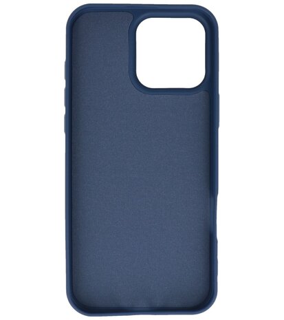 Fashion Color TPU Hoesje voor iPhone 16 Pro Max Navy