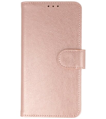 iPhone 16 Pro Hoesje Book Case Portemonnee Telefoonhoesje - Roze Goud