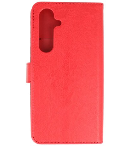 Samsung Galaxy S24 Hoesje Book Case Portemonnee Telefoonhoesje - Rood