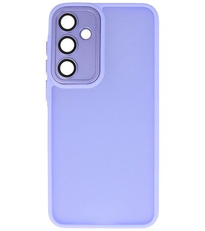 Mat-Transparent met Camera Beschermer Case voor Samsung Galaxy A35 Paars