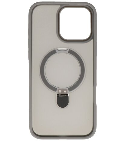 Magsafe Mat Transparant - Camera Beschermer Case met Staande Functie voor iPhone 16 Pro Grijs