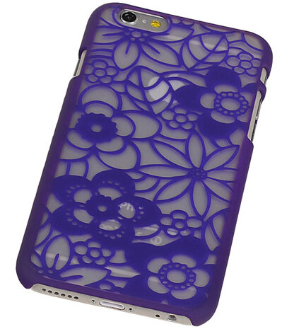 Apple iPhone 6 - Lotus Hardcase Hoesje Paars