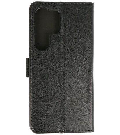 Samsung Galaxy S25 Ultra Hoesje Book Case Portemonnee Telefoonhoesje - Zwart