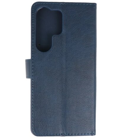 Samsung Galaxy S25 Ultra Hoesje Book Case Portemonnee Telefoonhoesje - Navy