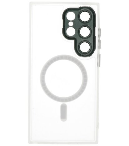 Mat-Transparent met Camera Beschermer Case voor Samsung Galaxy S25 Ultra Wit