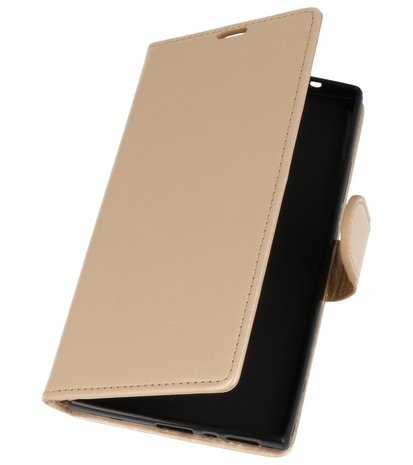 Goud Wallet Case Hoesje voor Sony Xperia L2