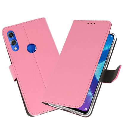 Wallet Cases Hoesje voor Huawei Honor 8X Roze