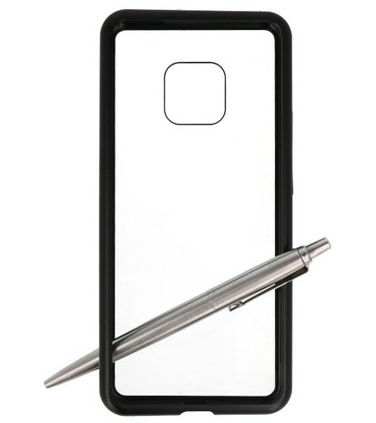 Magnetic Back Cover voor Mate 20 Pro Zwart - Transparant