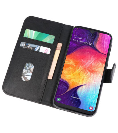 Bookstyle Wallet Cases Hoesje voor Samsung Galaxy A50 / A50S Zwart