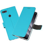 Wallet Cases Hoesje voor XiaoMi Mi 8 Lite Blauw