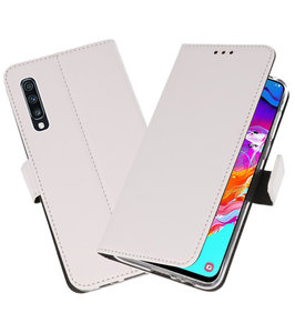 Rusland Eenvoud Kano Samsung Galaxy A70 Hoesje Wallet Cases Wit - Bestcases.nl